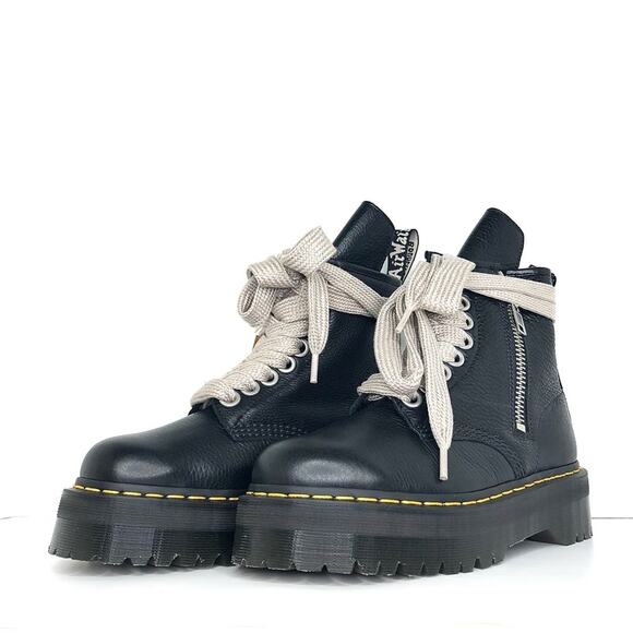 NIB Dr Martens x 1460 Quad Rick Owens Jumbo Lace Boots Women’s 9 Shoes - Picture 3 of 15